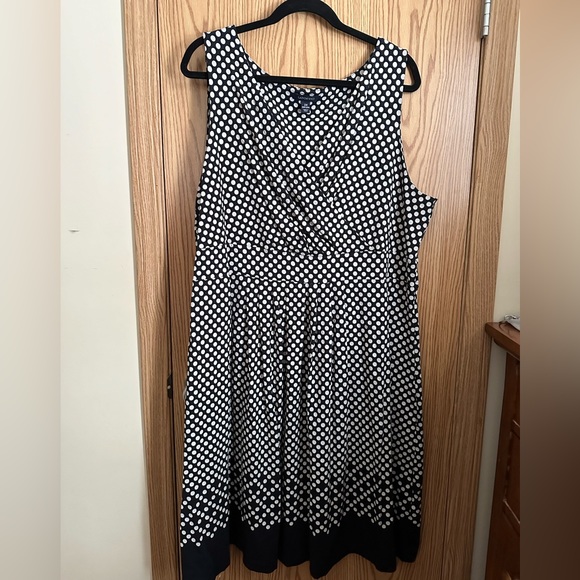 Lands' End Dresses & Skirts - Lands’ End Dress 2X faux wrap plus size sleeveless